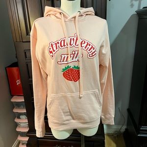 Hot Topic Strawberry Milk Hoodie